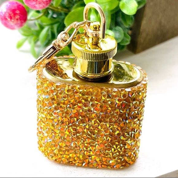 Gold Crystal Keychain Accessory - Picture 9 of 13